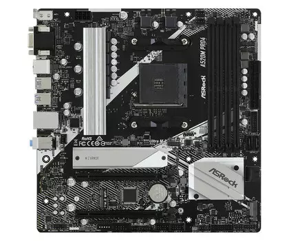 Материнская плата ASRock AM4 AMD A520 A520M PRO4