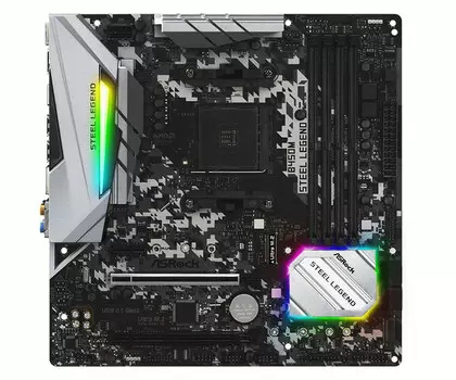 Материнская плата ASRock AM4 AMD B450 B450M STEEL LEGEND