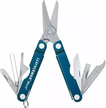 Мультитул Leatherman Micra (64340181N) 65мм 10функций голубой