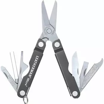 Мультитул Leatherman Micra (64380181N) 65мм 10функций серый