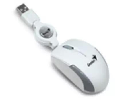 Мышь GENIUS Micro Traveler super mini size 31010125104, цвет белый