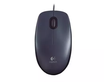 Мышь Logitech M90 910-001794, цвет темно-серый