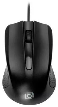 Мышь Оклик 225M черный оптическая (1000dpi) USB (3but)