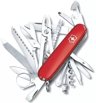 Нож перочинный Victorinox SwissChamp (1.6795) 91мм 33функций красный карт.коробка