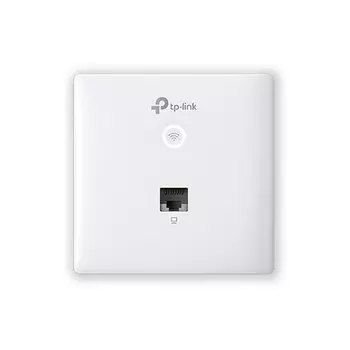 Omada AC1200 wireless MU-MIMO Gigabit wall-plate Access Point, 1 Gigabit downlink port, 1 gigabit uplink port,