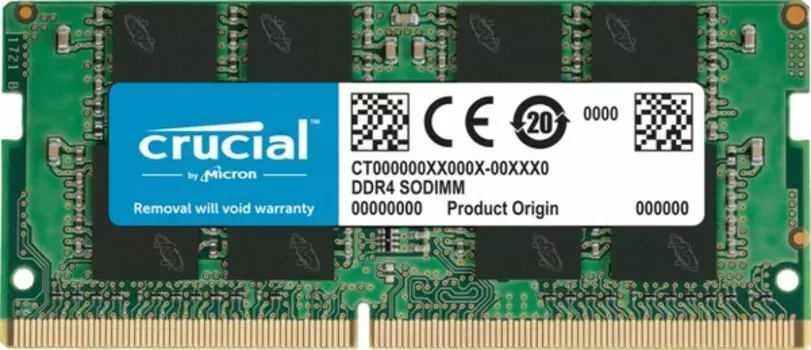 Оперативная память Crucial Desktop DDR4 2666МГц 16GB, CT16G4SFRA266, RTL