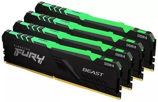 Оперативная память Kingston FURY Beast RGB KF426C16BBAK4/128