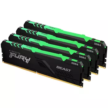 Оперативная память Kingston FURY Beast RGB KF426C16BBAK4/32