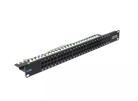 Патч-панель Lanmaster TWT-PP50TEL45 19" 1U 50xRJ45 UTP