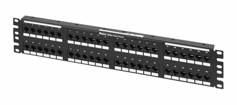 Патч-панель Panduit DP485E88TGY 19" 2U 48xRJ45 кат.5e