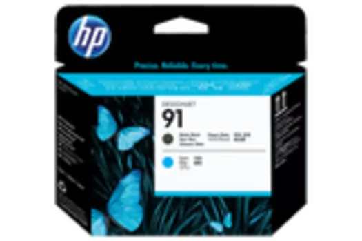 Печатающая головка черный, голубой HP Inc. 91, C9460A