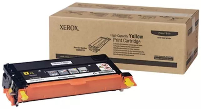 Принт-картридж Xerox Phaser 6180 желтый (6K)