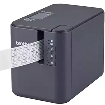 Принтер печати наклеек Brother PT-P950NW, ленты TZe, HSe, Fle до 36 мм, обрезка, USB, BT, LAN, WiFi