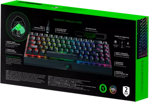 Razer BlackWidow V3 Mini HyperSpeed (Green Switch) - Russian Layout