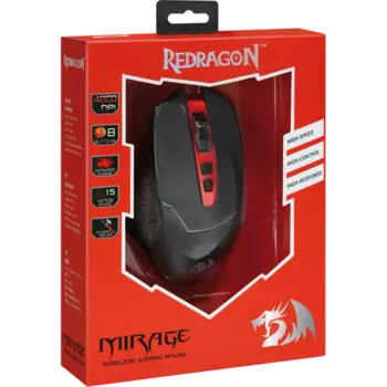 Redragon Беспроводная игровая мышь Mirage 15м,10 кнопок,4800dpi
