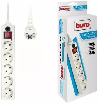 Сетевой фильтр Buro Сетевой фильтр 500SH-10-W