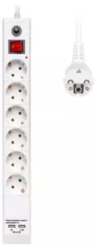 Сетевой фильтр Buro Сетевой фильтр BU-SP3_USB_2A-W