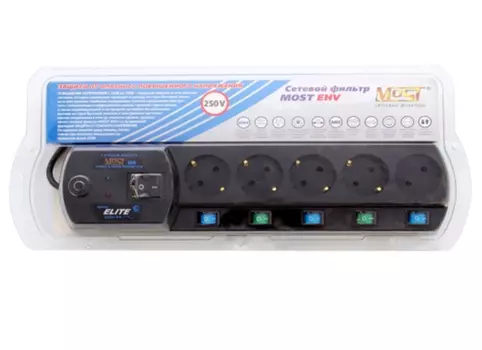 Сетевой фильтр Most Сетевой фильтр EHV 5м (5 розеток)