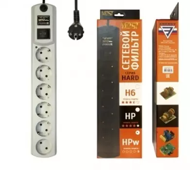 Сетевой фильтр Most Сетевой фильтр HPw 5м (6 розеток)