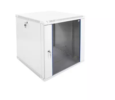 Шкаф коммутационный ЦМО ШРН-Э-12.650 12U 600x650мм пер.дв.стекл несъемн.бок.пан. серый