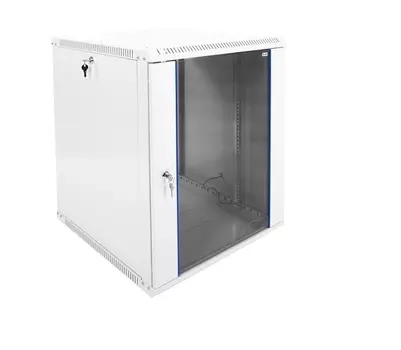 Шкаф коммутационный ЦМО ШРН-Э-15.650 15U 600x650мм пер.дв.стекл несъемн.бок.пан. 50кг серый