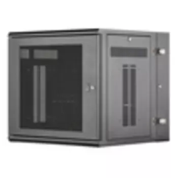Шкаф коммутационный Panduit (PZWMC12P) настенный 12U 635x635мм пер.дв.перфор. металл направл.под винты 115кг черный