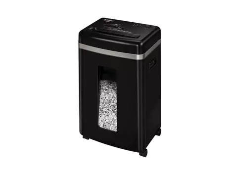 Шредер Fellowes MicroShred 450M (секр.P-5)/фрагменты/9лист./22лтр./скобы/пл.карты/CD