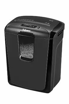 Шредер Fellowes PowerShred M-8C (секр.P-3)/фрагменты/8лист./15лтр./Уничт:скрепки, скобы, пл.карты