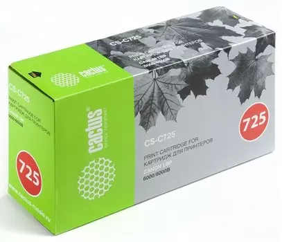 Тонер-картридж черный Cactus CS-C725S