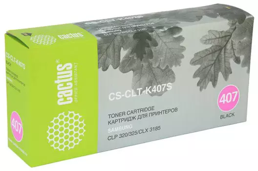Тонер-картридж черный Cactus CS-CLT-K407S