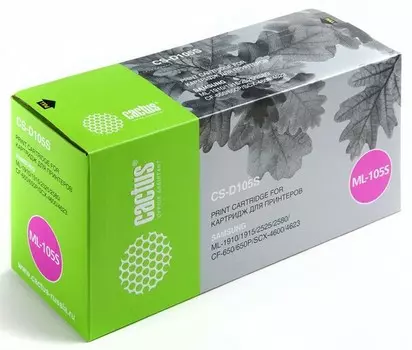 Тонер-картридж черный Cactus CS-D105S