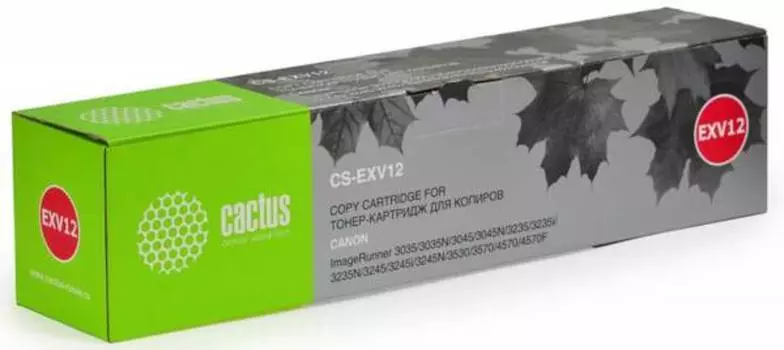 Тонер-картридж черный Cactus CS-EXV12