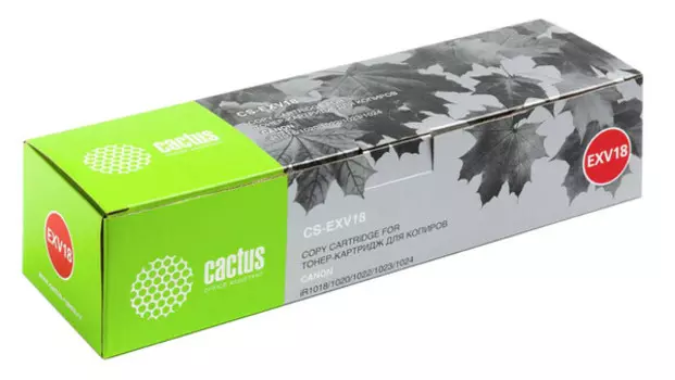 Тонер-картридж черный Cactus CS-EXV18