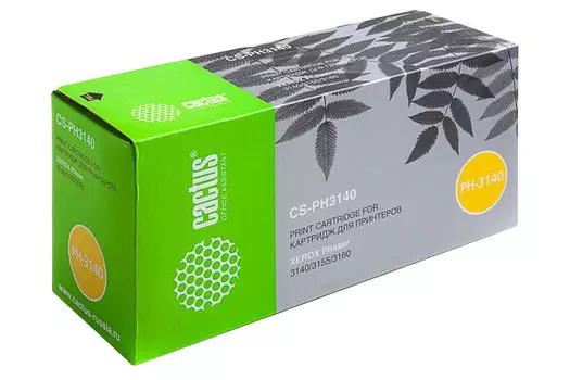 Тонер-картридж черный Cactus CS-PH3140