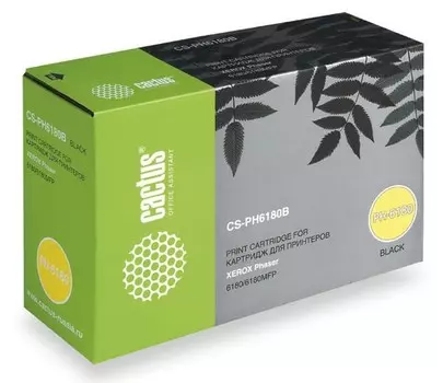 Тонер-картридж черный Cactus CS-PH6180B