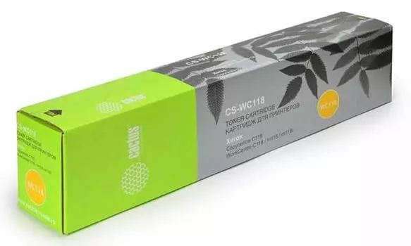 Тонер-картридж черный Cactus CS-WC118