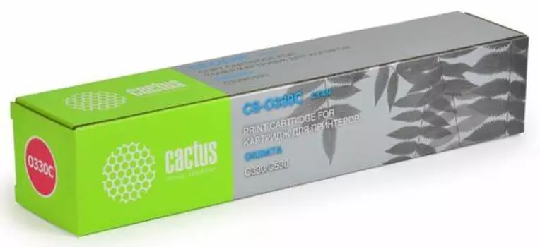 Тонер-картридж голубой Cactus CS-O330C