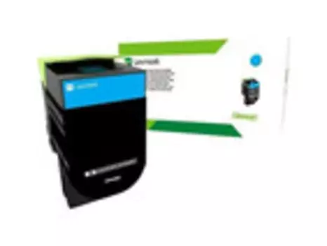 Тонер-картридж голубой Lexmark 80C8SCE