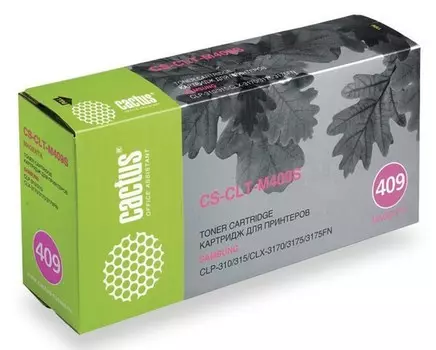 Тонер-картридж пурпурный Cactus CS-CLT-M409S