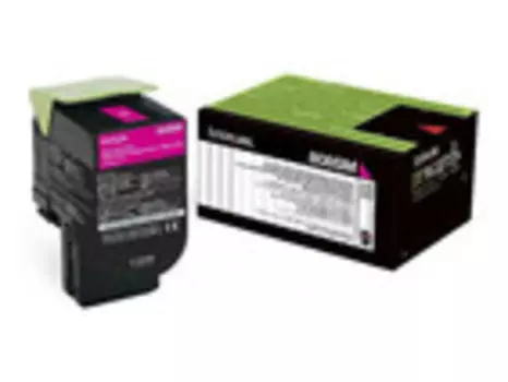 Тонер-картридж пурпурный Lexmark 80C8SME