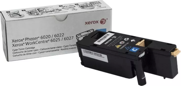 Тонер-картридж Xerox Phaser 6020/22/ WorkCentre 6025/27 голубой (1K)