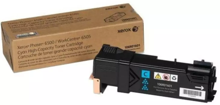 Тонер-картридж Xerox Phaser 6500/ WorkCentre 6505 голубой (2.5K) повышенной емкости