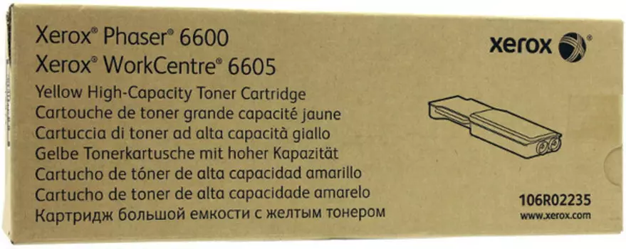 Тонер-картридж Xerox Phaser 6600/ WorkCentre 6605 желтый (6K)