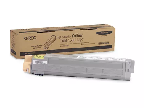 Тонер-картридж Xerox Phaser 7400, желтый 18K