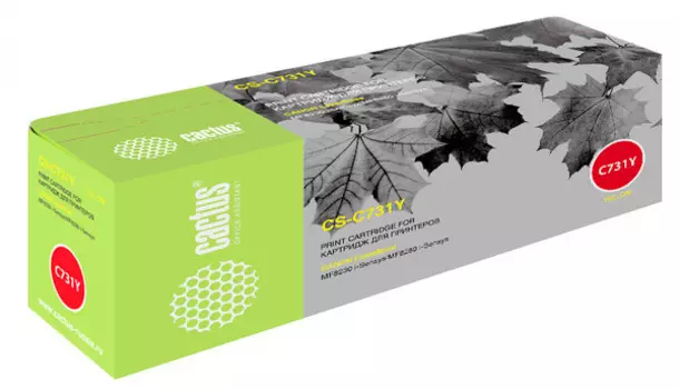 Тонер-картридж желтый Cactus CS-C731Y