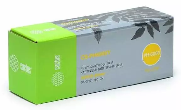 Тонер-картридж желтый Cactus CS-PH6000Y
