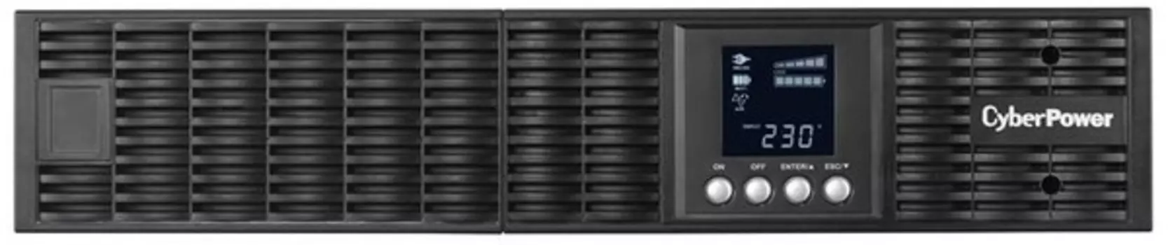 UPS CyberPower OLS2.2KERT2U Online 2200VA/2200W USB/RS-232/SNMP Slot/EPO (8 IEC С13);(1) C19, 6*cables C13-C14, 1.8m,