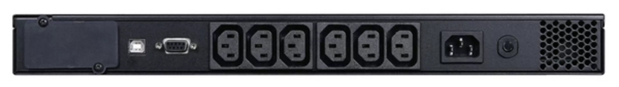 UPS SPR-700, line-interactive, 700 VA, 560 W, 6 IEC320 C13 sockets with backup power, USB, RS-232, SNMP card slot, RJ45