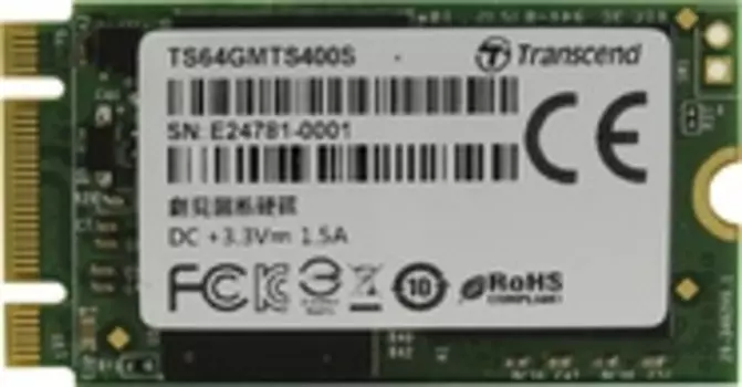 Внутренний SSD TRANSCEND M.2 SSD 64GB