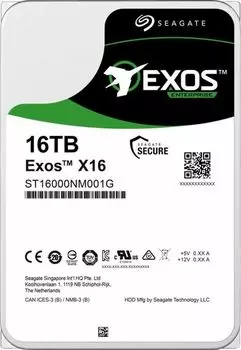 Жесткий диск SEAGATE Exos X16 3.5 16TB 7.2K SATA3